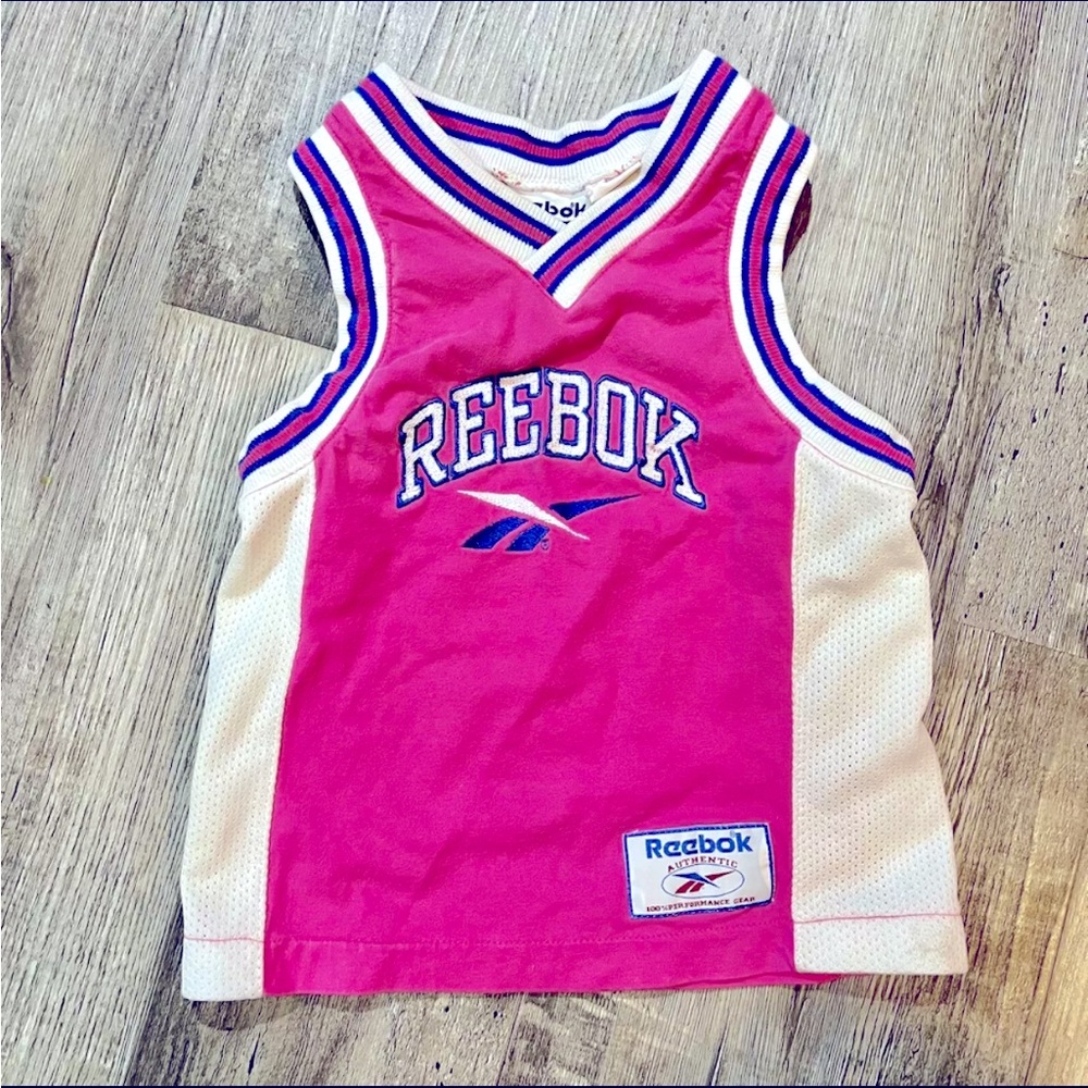Vintage Reebok Baby Girls Clothes Size Small Jersey Tank Top